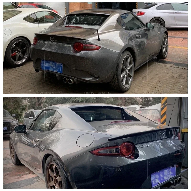 For MAZDA MX5 MX-5 FRP/CARBON FIBER ND Miata Garage Vary Style Rear Tail Wing Decoration For Mazda Mx5 2016-2019