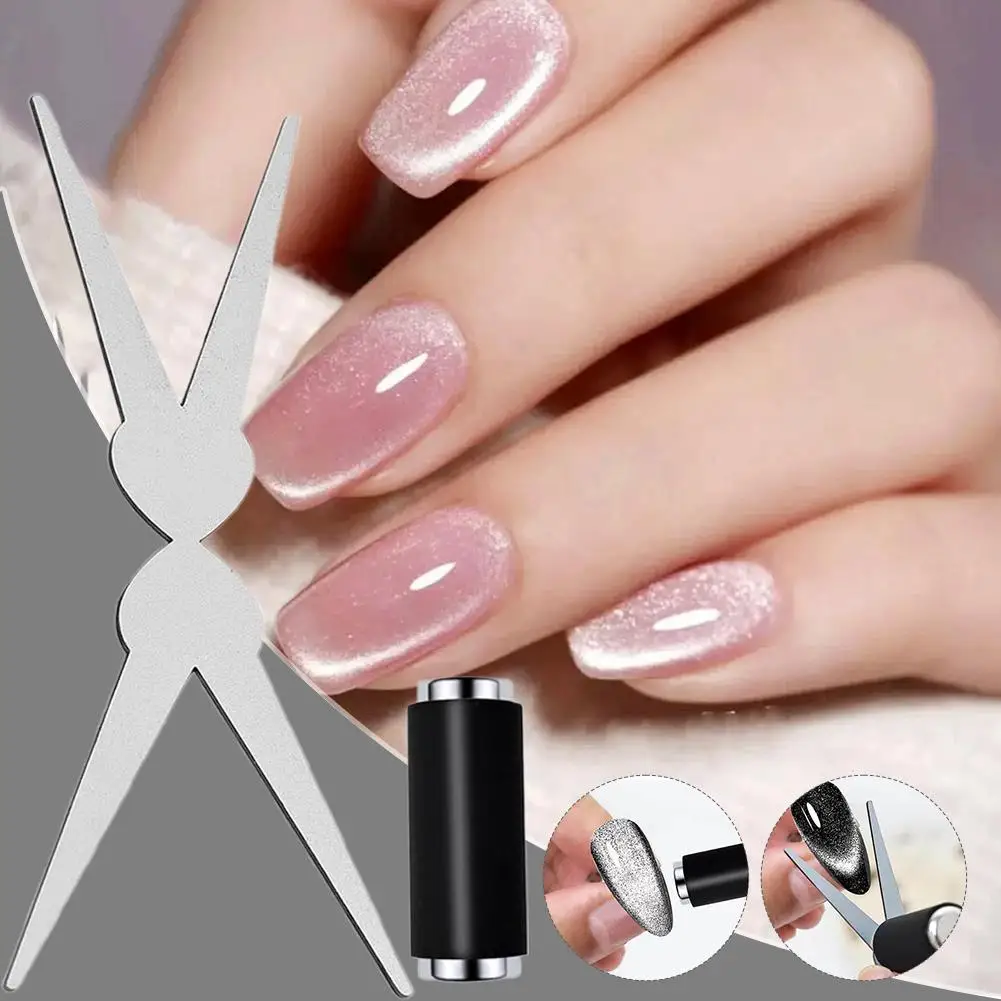 Ensemble d'aimants pour Nail Art, oreille pliée, lapin, chat, ours, œil de chat, bâton magnétique puissant en forme de cœur pour bricolage, outils magnétiques pour vernis Gel
