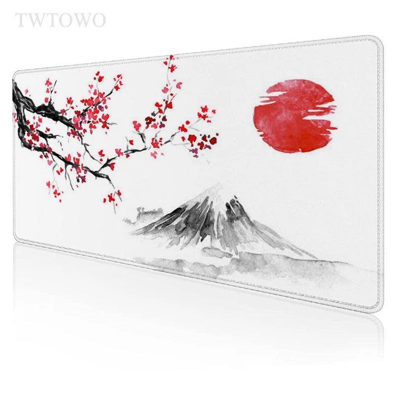 

Japanese Cherry Blossoms Sakura Mouse Pad Gamer XL Mousepad XXL keyboard pad MousePads Anti Slip Office Soft Computer Mice Pad