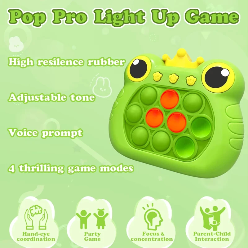 وحدة تحكم ألعاب الدفع السريع الإلكترونية المطورة مع شاشة عرض LED مناسبة لألعاب تململ الكبار والأطفال في عيد الميلاد