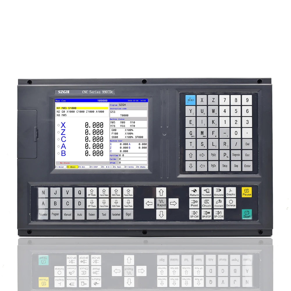 CNC High Quality 3 Axis Absolute CNC990TDc-3 cnc Controller for Lathe Machine Support Position Feedback Function