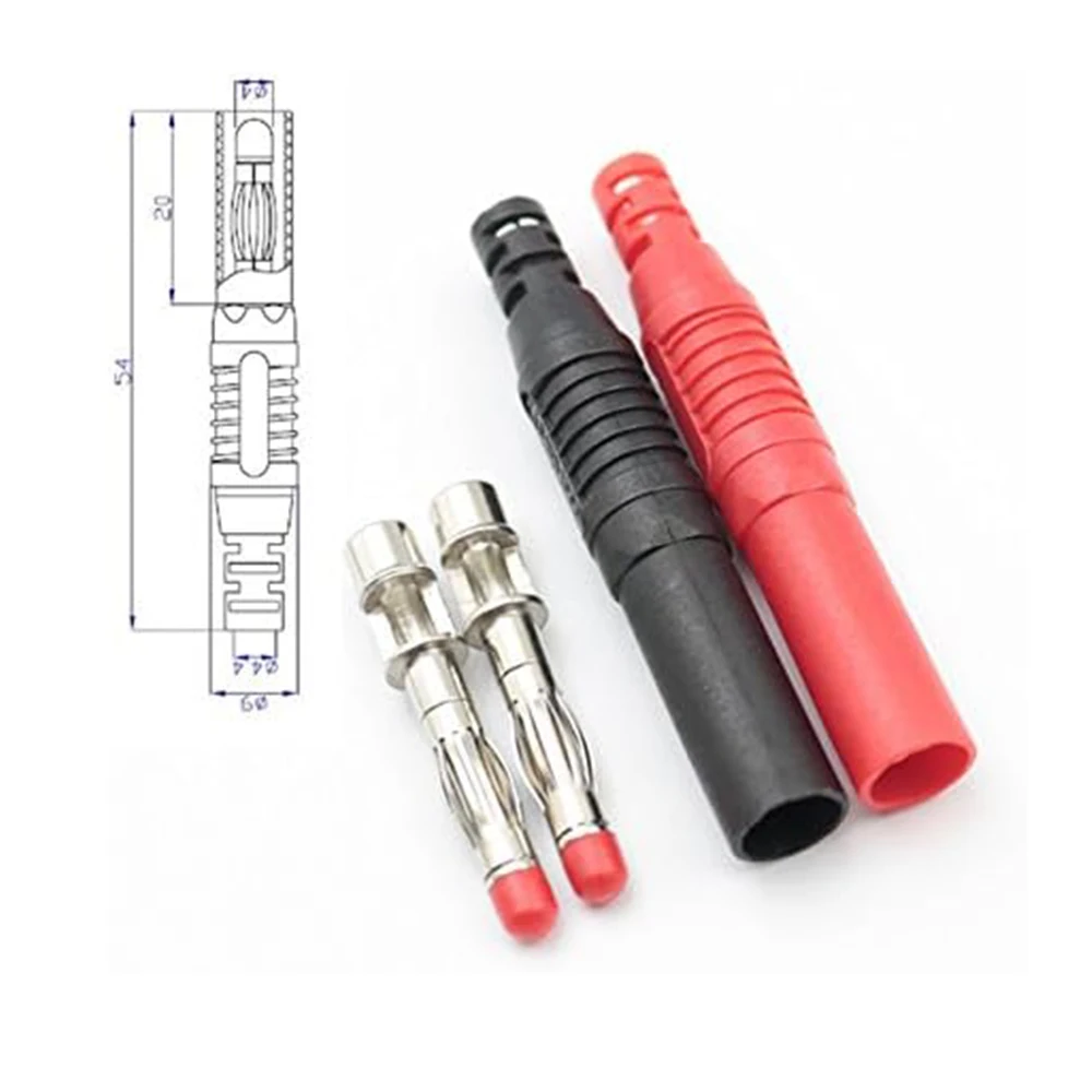 10 قطعة معزول سلامة ختم حماية كفن 4 مللي متر الموز المقابس لحام موصلات ذاتية الصنع محولات لاختبار المتعدد