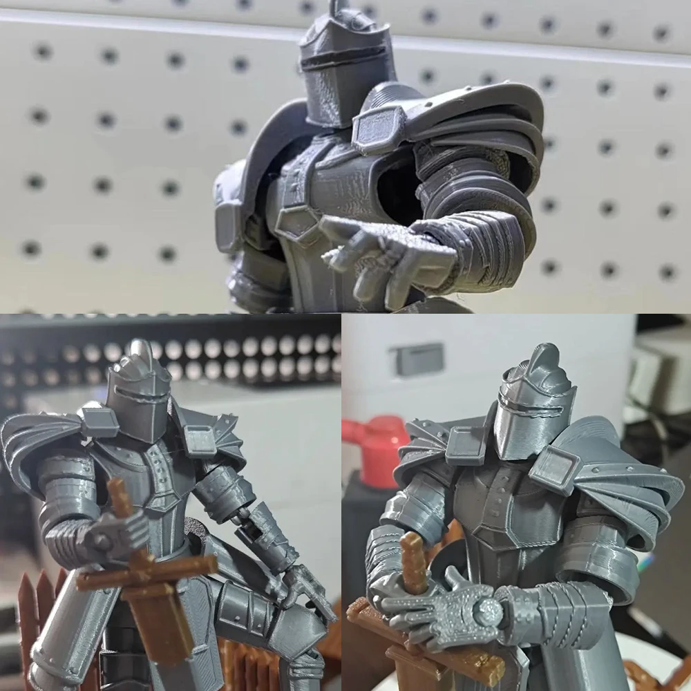 3D Printed Knights Horseman In Heavy Armor Model Multi-Jointed Movable Figures Toy For Kids Toys Boys Desktop Ornament Gifts