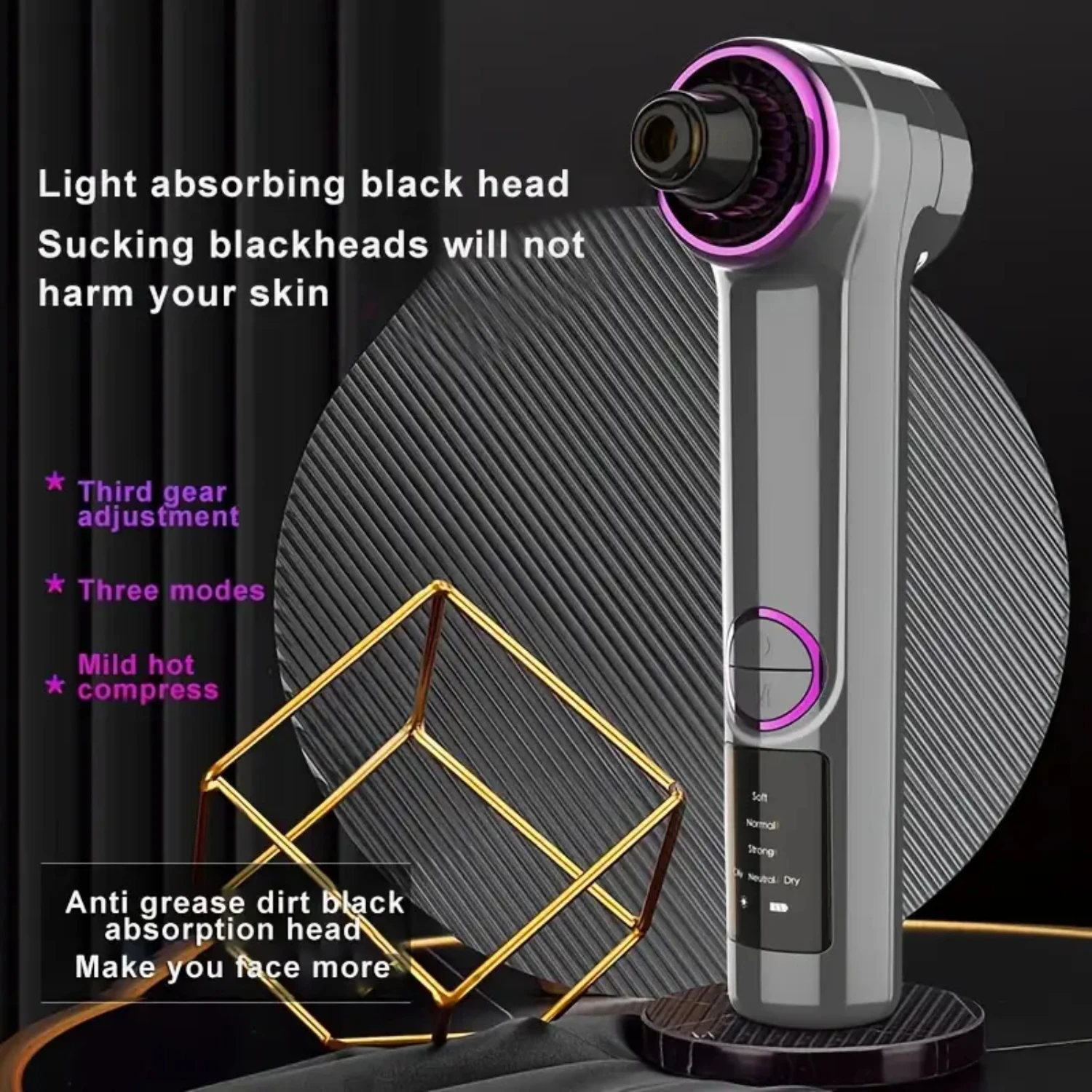 Zeer effectieve innovatieve mee-eterverwijderingsstofzuiger YC 169 USB-type gezichtsporiënreiniger met ingebouwde camera voor mannen en vrouwen.