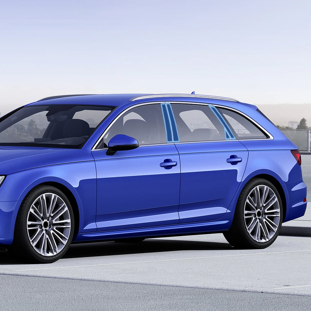 TPU Protective Film for Audi A4 S4 B9 2017-2019 B C Pillar Trim Cover Scratch Resistant Fingerprint Proof Car Cover view 3