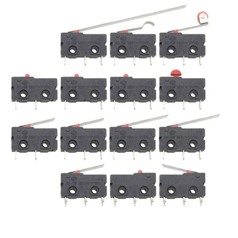 5A 125/250VAC KW12 Reizen Eindschakelaar KW11-3Z-2 Met Handvat 16mm Contact Knop Micro schakelaar KW12-N 2Pin/3Pin KW12-A NO/NC