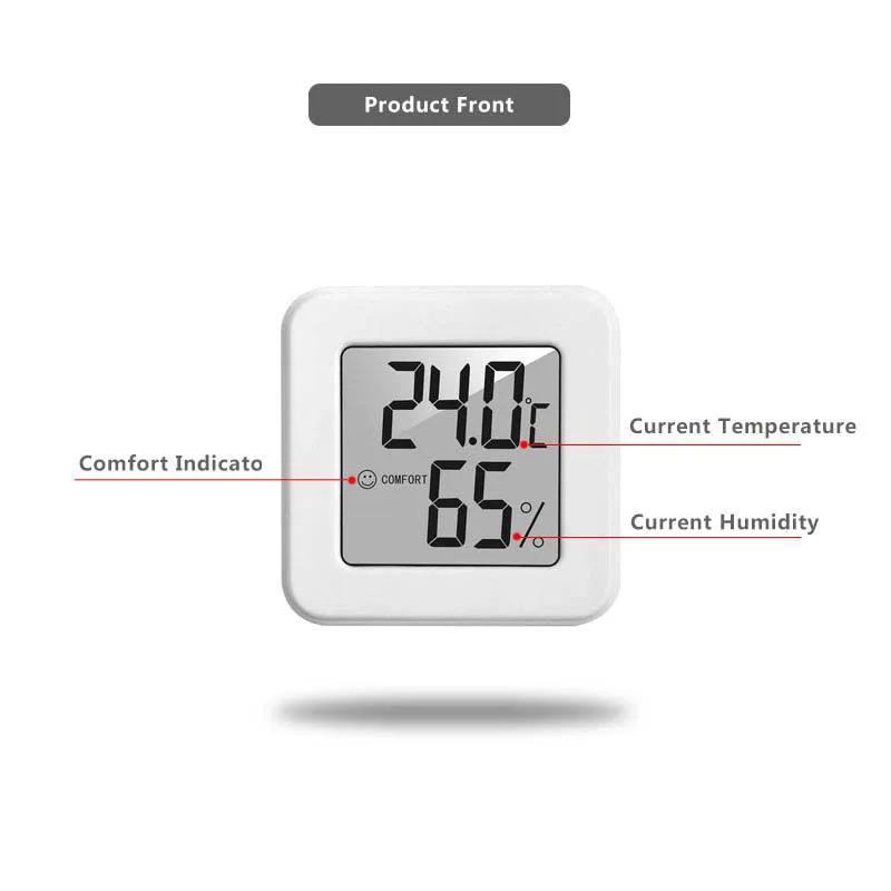 Mini Innenthermometer LCD Digital Temperatur Raumhygrometer Messgerät Sensor Luftfeuchtigkeitsmesser Innenthermometer Temperatur