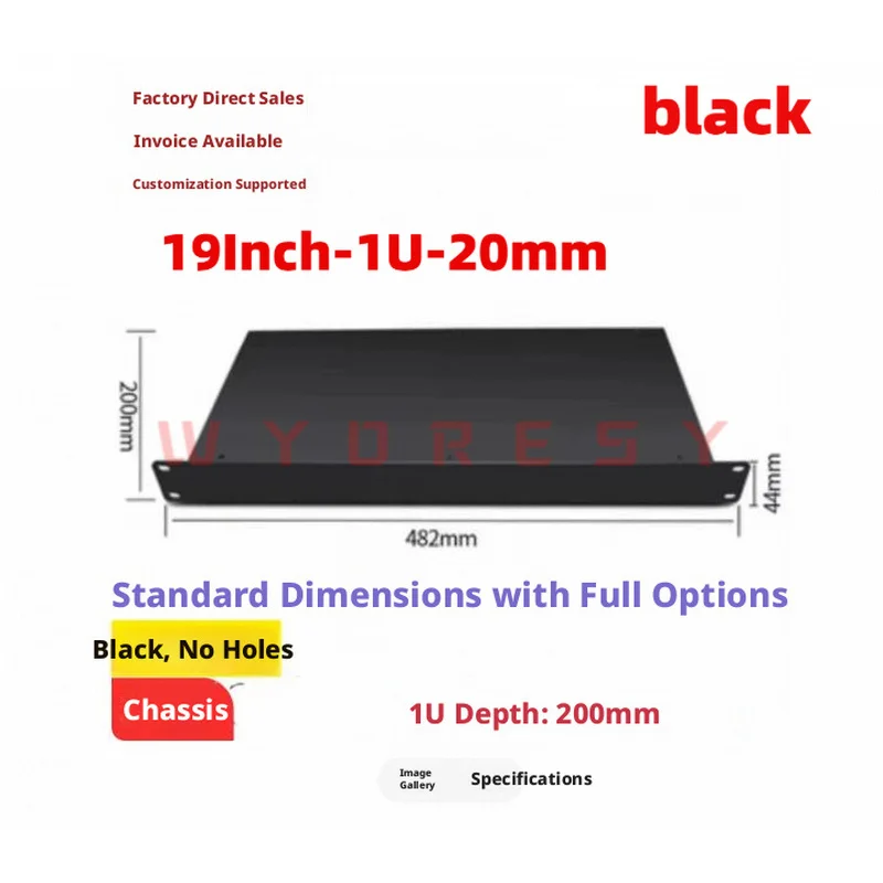 19Inch Industrial Server Chassis  For (1U/2U) Precision Folded Metal Shell Accommodate Mainboards And Storage Within  Rack Frame