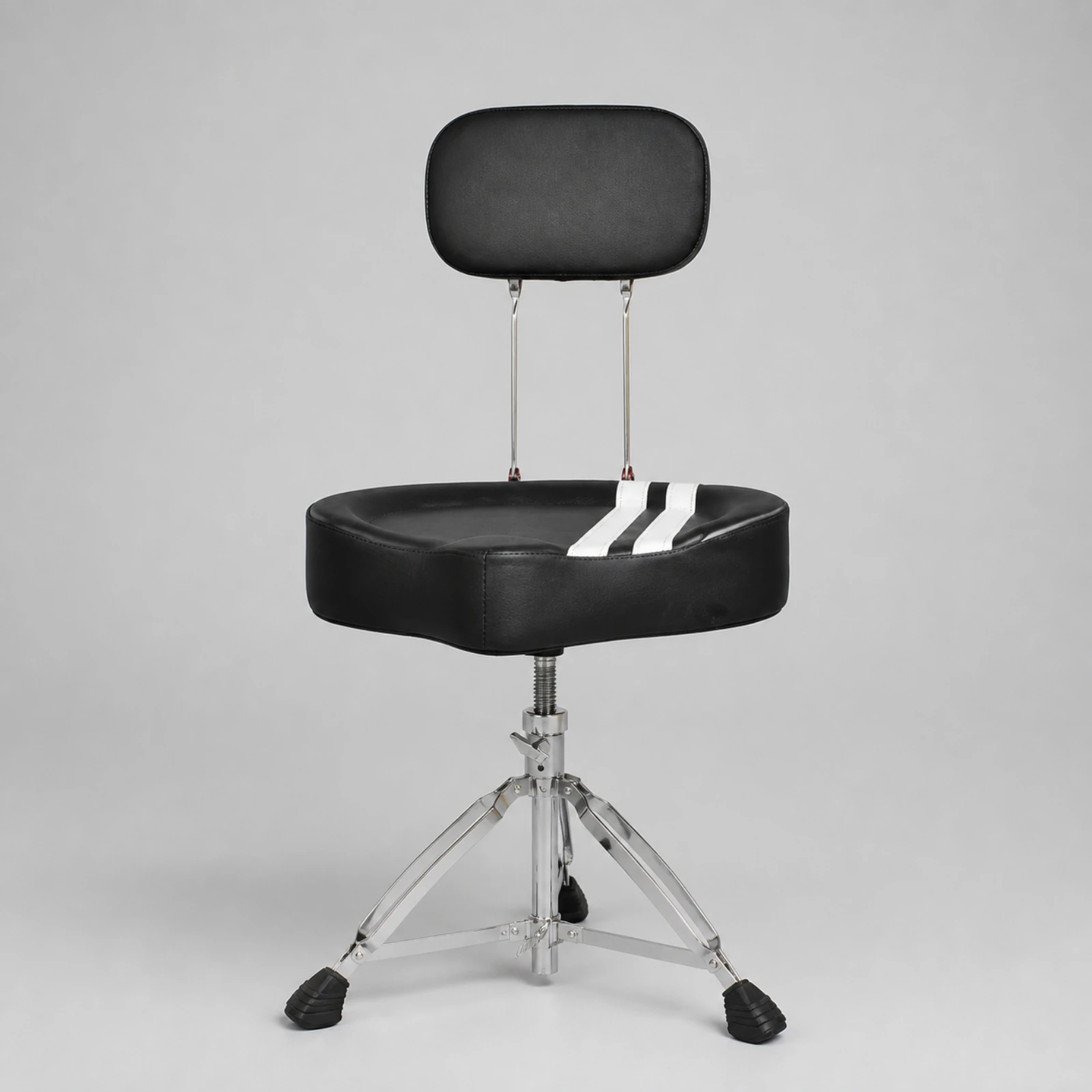 Drum Throne with Backrest Sturdy Saddle Drum Throne Drumming Chair Non-Slip Long-Lasting for Drummers, Home Studio