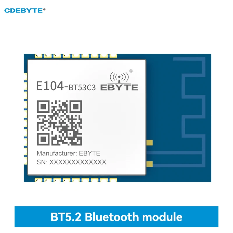 

EFR32BG22 BLE5.2 Bluetooth Module Car Level 2.4G CDEBYTE E104-BT53C3 Master Slave Role Low Power Long Range High Speed