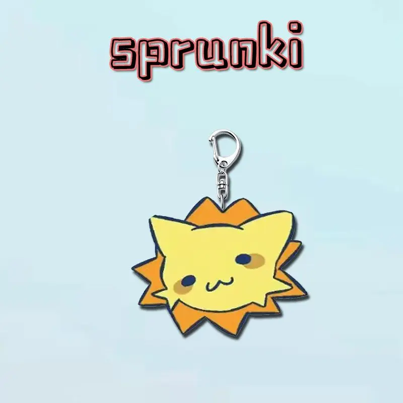 Sprunki BeatBoxes Acrylic Keychain Cute Cartoon Creativity Student Bag Mobile Phone Pendant Decor Send Gifts To Friends