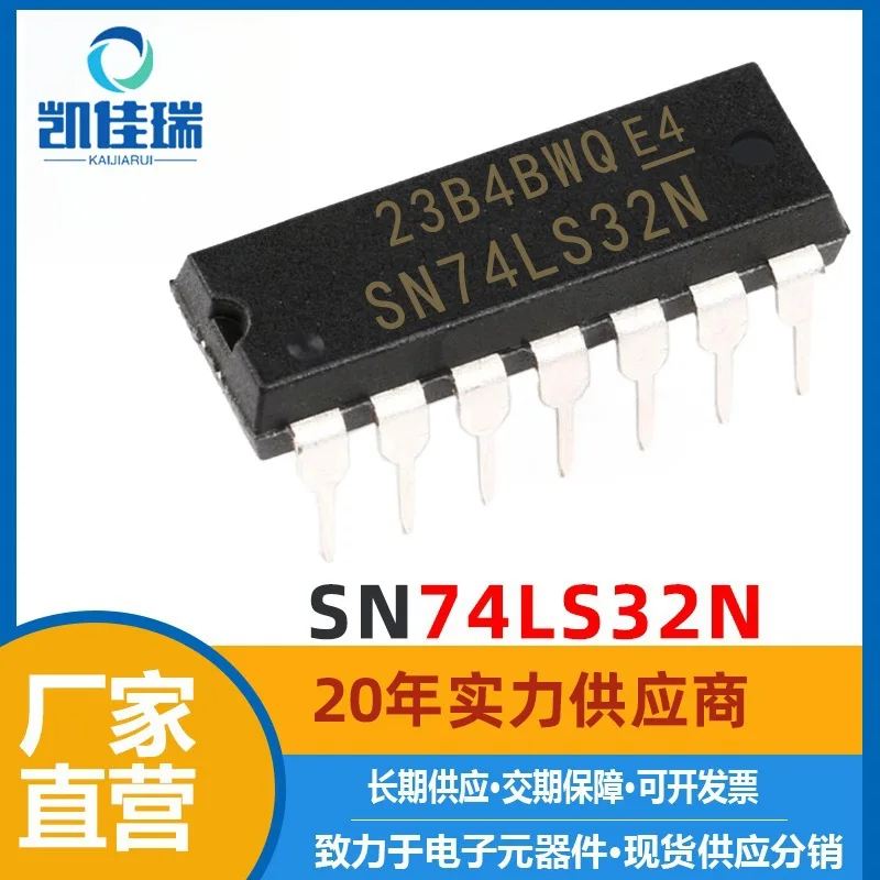 Sn74ls32n TTL 2 Input Terminal Four OR Gate Electronic Components Chip 74ls32n Digital Logic