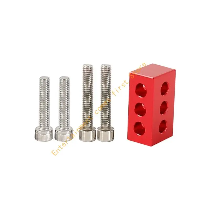 Metal Guide Height Block, Mounting Accessory with Openings on Two Adjacent Panel for Positioning 55KD