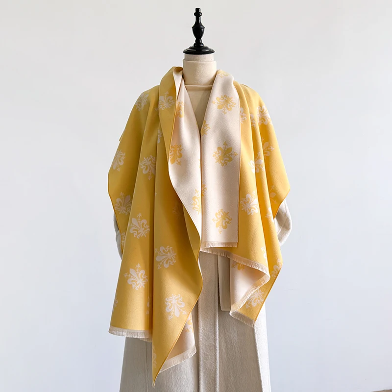 Eleganter Schal mit Paisley-Muster, Kaschmirimitat, weich, warm, vielseitiger Schal, kältebeständig, winddicht, Deckenschal für Herbst und Winter – Detail 22