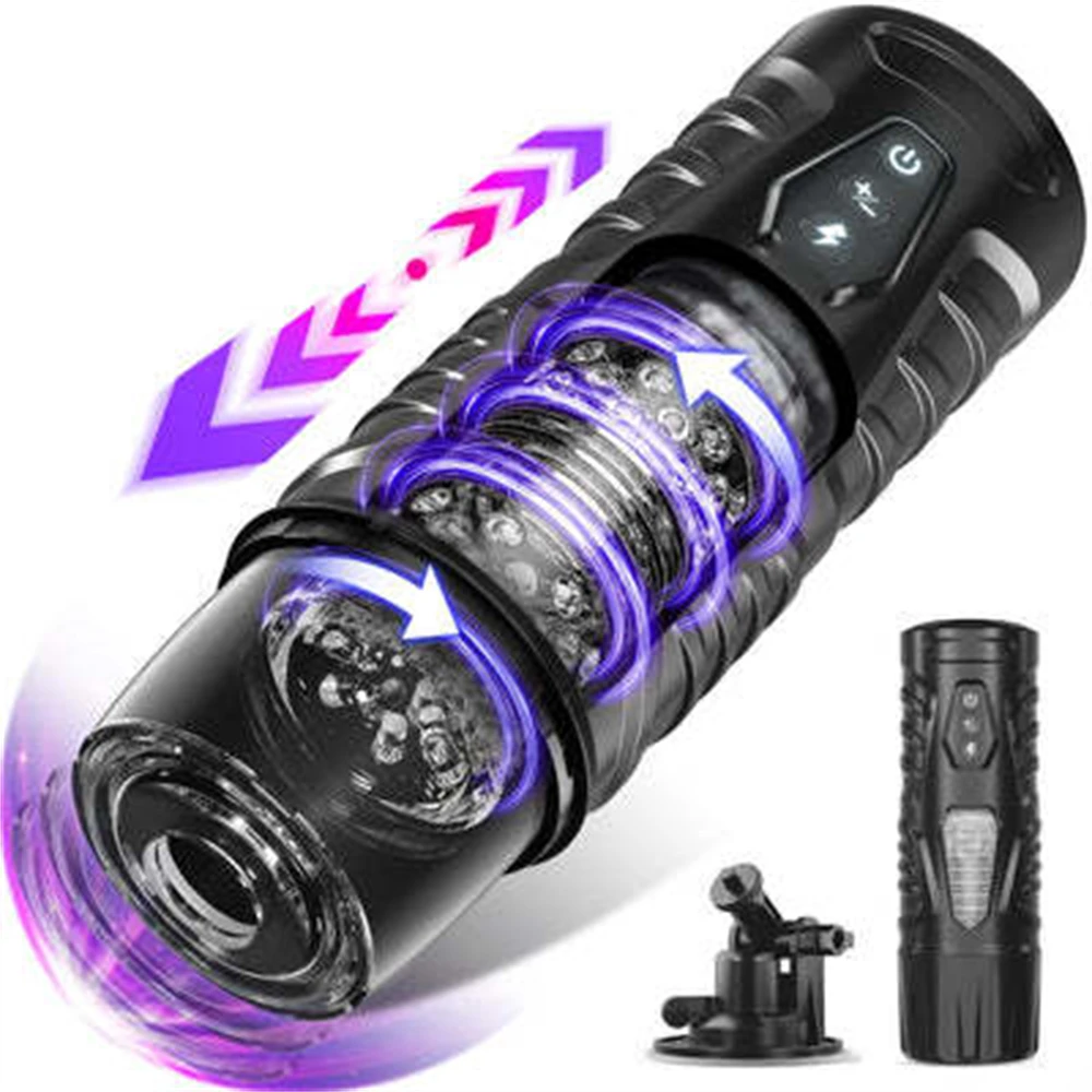 

Automatic 7 Thrusting Rotating Modes Mastubator Cup Electric Machines Pocket Pussy For Penis Sex Toy For Men Masturbation