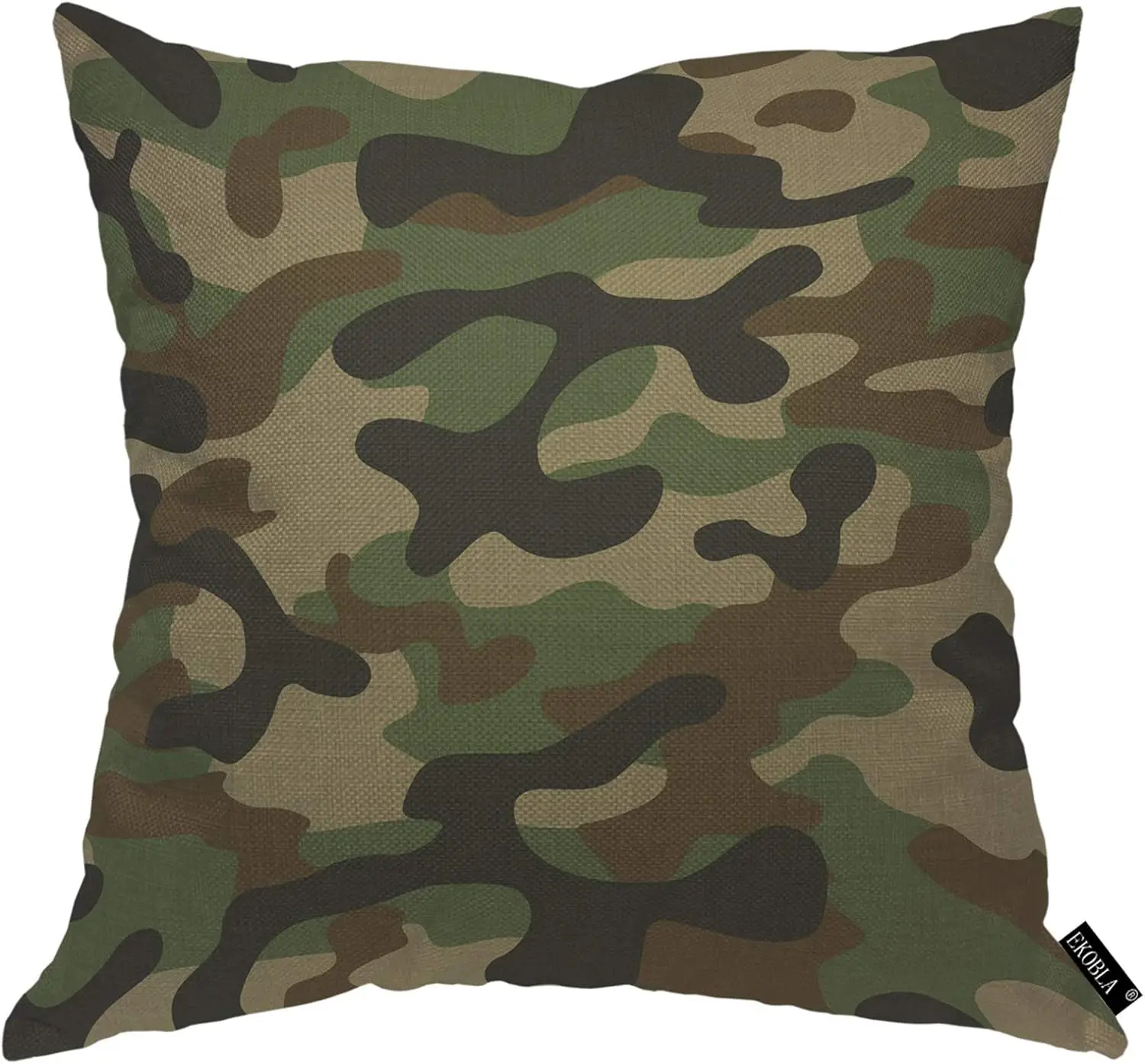 Camouflage Double-Sided Pillow Case Military Army Green Woodland Decorative Cushion Cover Print Home Decor for Couch Bed Sofa