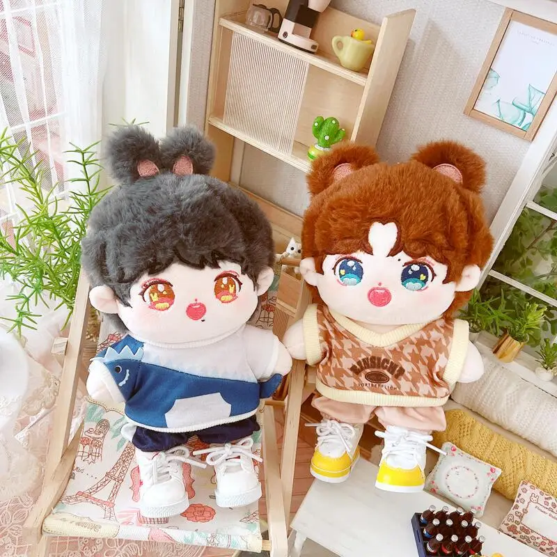 20cm Star Idol Doll 23 types Only a Doll Sean Xiao Xiaozhan Caixukun Wangyibo Wangjunkai Yiyangqianxi Body-Shape Accessories