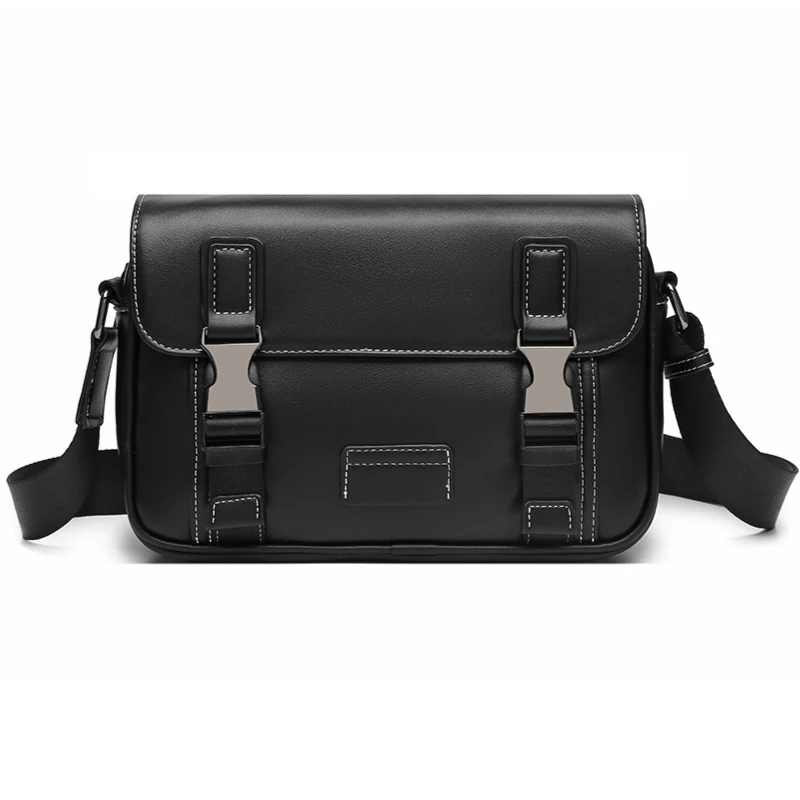 Bolsos de mensajero de diseñador de cuero PU para hombres, bolsos de hombro individuales, bolsos de mensajero casuales, moda de cartero, marca de lujo