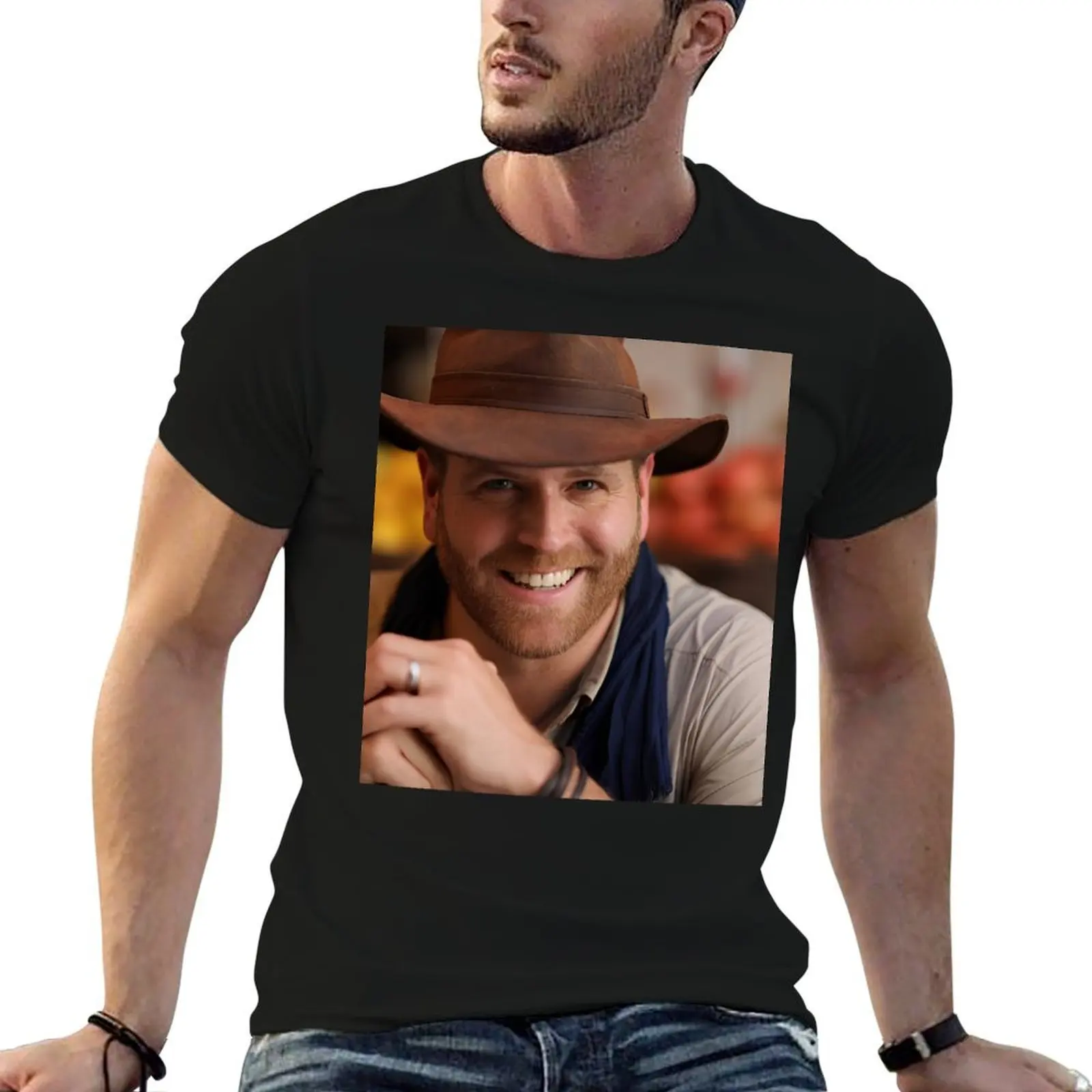 

Josh Gates handsome T-Shirt cotton t shirts high quality anime t shirts oversize T-Shirt