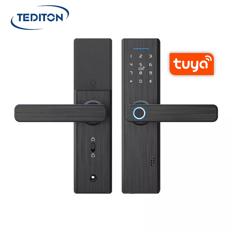 WiFi Biometric Fingerprint Digital Keyless cerradura fechadura Entry tuya smart door lock