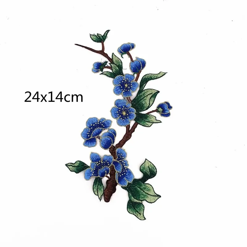 Embroidery Flower Patch for Clothing,Sew-on Applique,DIY Crafts,Hat and Bag Accessories,Badges Appliques for Clothing, 3Pcs view 4
