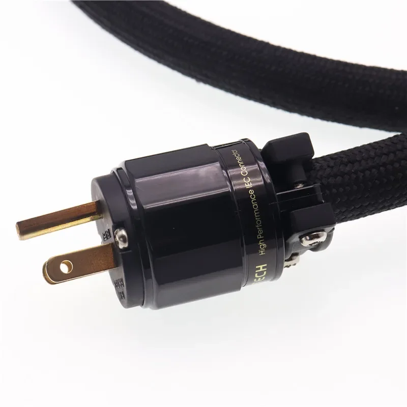 Furutech Occ 3ts20 Eenkristal Koperen Audiokoord Cd Versterker Gold Plating Op Ons/Eu Koolstofvezel Power Line Plug