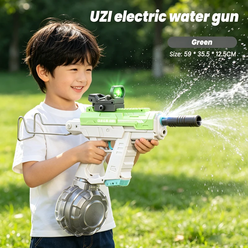 New Electric Water Gun Space Hand Integrated Three Function with Scorpion Light Boys Water Toy Game Outdoor Toys for Kids Gifts