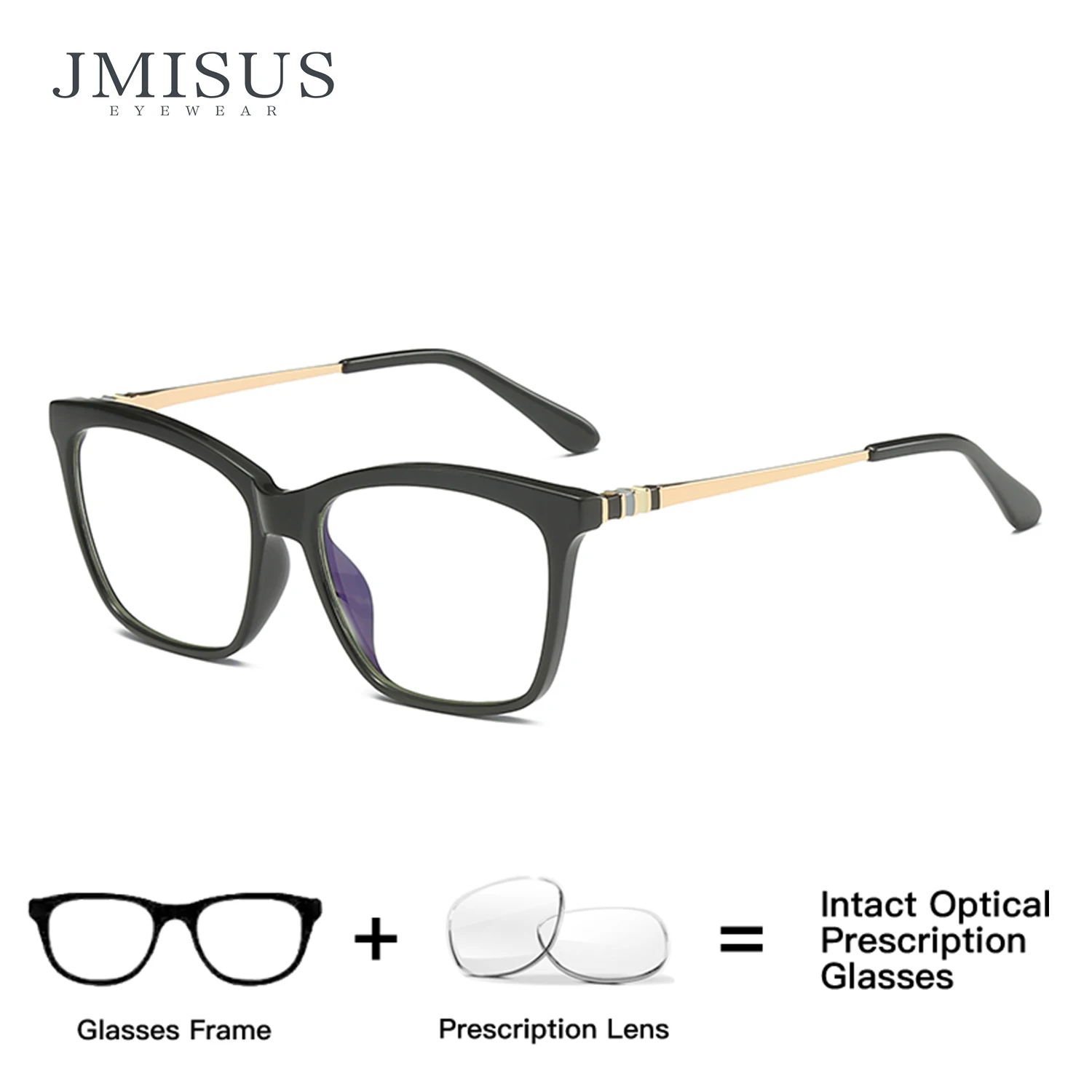 

JMISUS Square Progressive Prescription Eyewear Myopia Glasses Woman Photochromic Blue Light Blocking Optical Eyeglasses