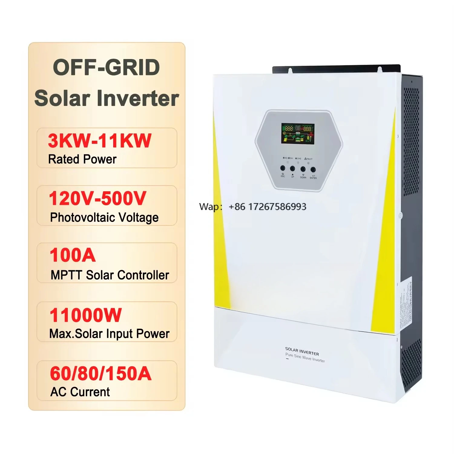 

Гибридный солнечный инвертор 6,2 кВт 11 кВт солнечный инвертор преобразователь 5 кВт автономный разъем гибридный сетевой инвертор 120 В 240 В