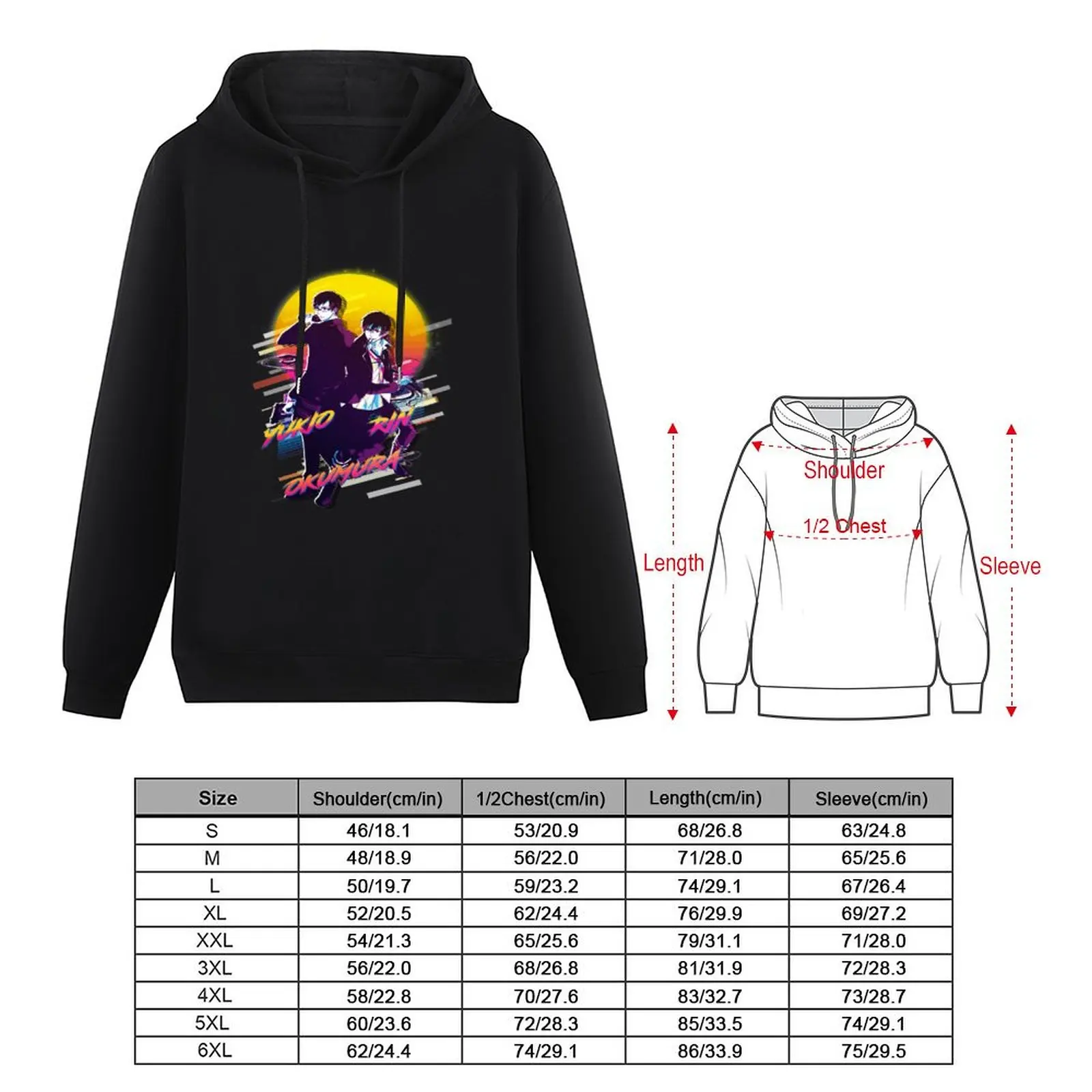 Rin Okumura and Yukio Okumura Pullover Hoodie mens clothing hoodie streetwear