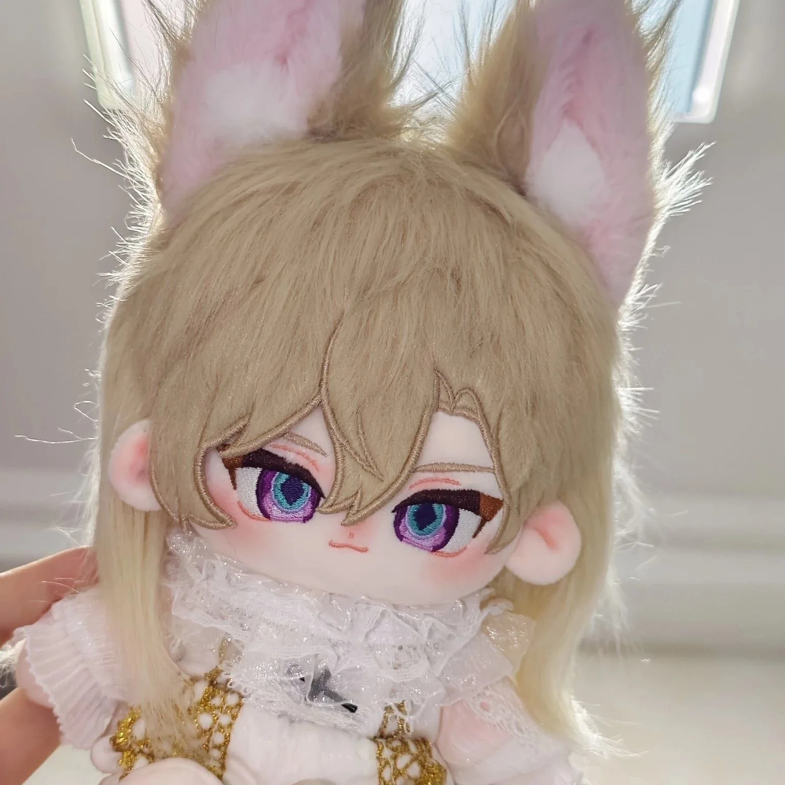 

Game Honkai: Star Rail Aventurine Animal ears Cosplay Soft Plush Doll Body Dress Up Stuffed Toys Dolls 20cm Mascot Figures Gift