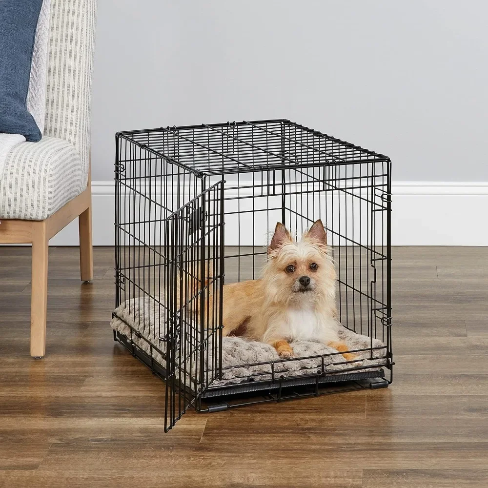 

Newly Enhanced Single Door Dog Crate, Includes Leak-Proof Pan, Floor Protecting Feet，Giant single door metal dog crate measures