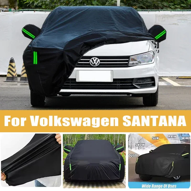 

For Volkswagen SANTANA Full Car Cover Four Seasons Outdoor Sun Anti UV Rain Snow Dust Protection Oxford Cloth Accessories
