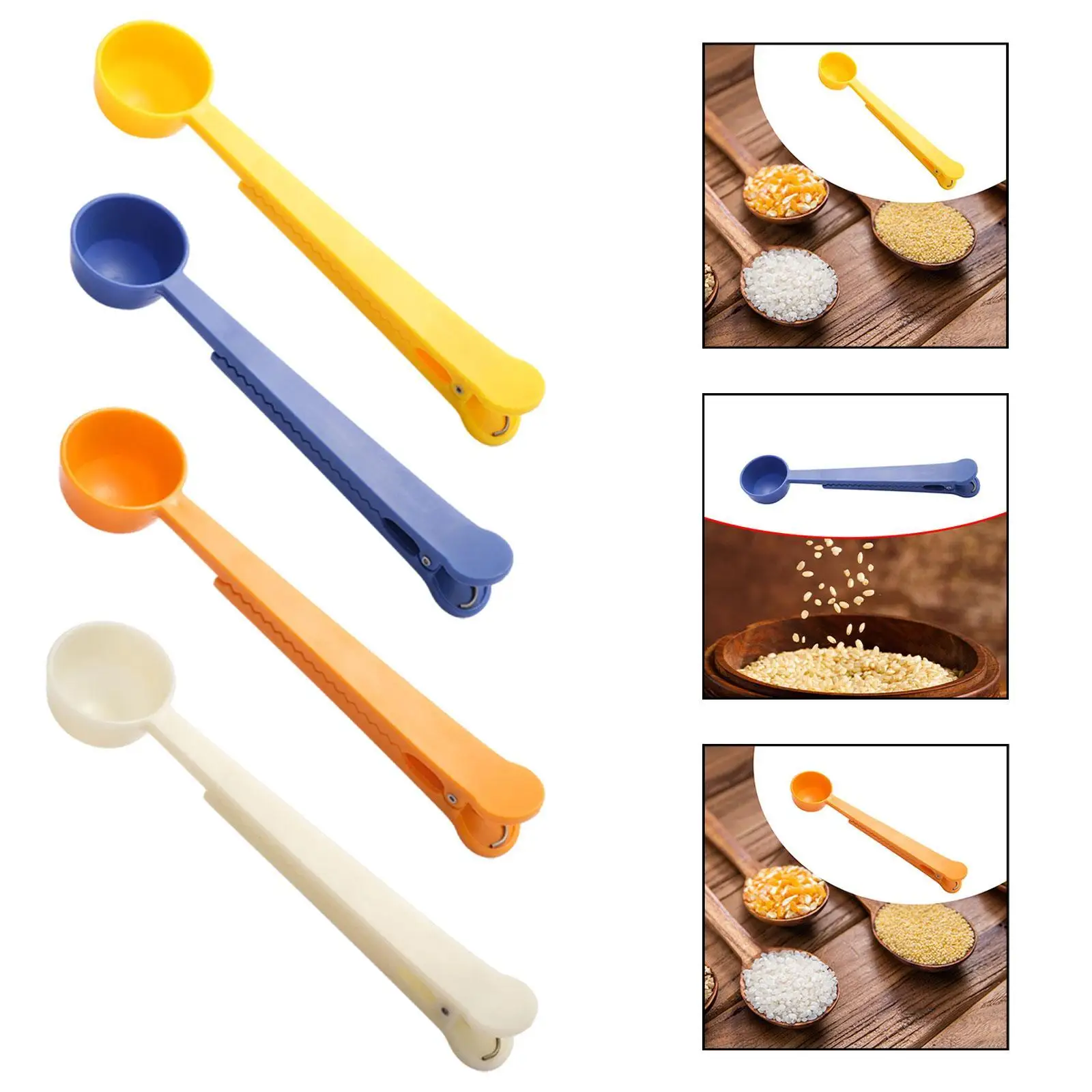 Coffee Measuring Spoon Coffee Scoop Clip for Coffee Powder Beans Milk Powder