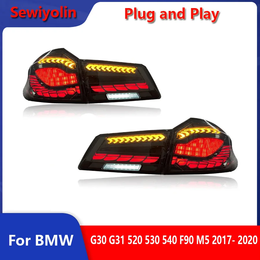 

Car Tail Lamp LCI Light Pre-Facelift For BMW G30 G31 520 530 540 F90 M5 2017- 2020 GTS Rear Lamps DRL Plug And Play Flashing