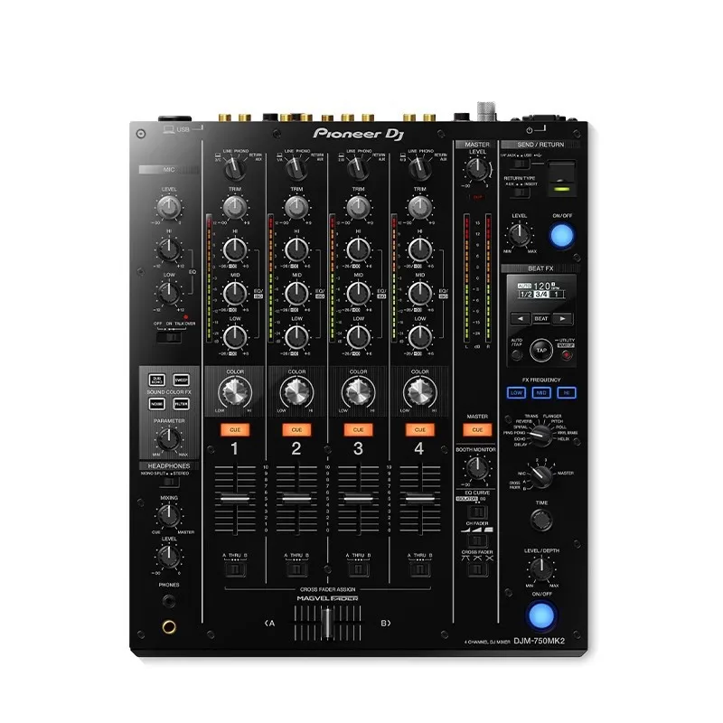 

DJM-750MK2 Четырехходовой микшер, встроенная звуковая карта Программное обеспечение Rekordbox Disc