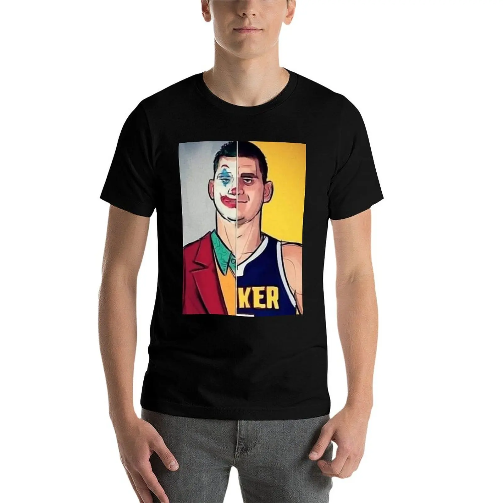 نيكولا جوكيتش MVP دنفر كرة السلة تي شيرت تي شيرت مصمم تي شيرت شخصية تي شيرت للرجل جرافيك تي شيرت كلاسيكي