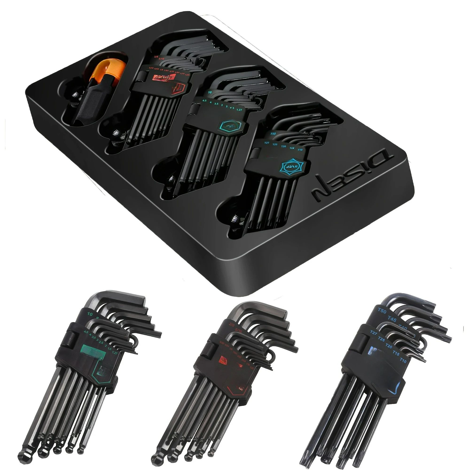 

The Only Hex Key Set You'll Ever Need: 36-Piece SAE/Metric with Storage Box