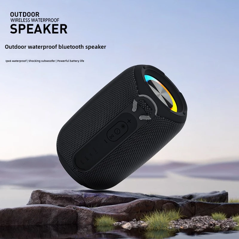 

New Mini Subwoofer Outdoor Ultra Long Endurance Colorful Ambient Light Waterproof Bluetooth Speaker