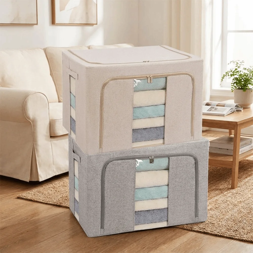 large-capacity-clothes-storage-bins-dust-proof-steel-frame-toys-storage-box-with-window-folding-quilt-organizer-box-for-bedroom