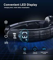 2025 Upgraded Neck Air Conditioner Portable Fan Cool in 3s Rechargeable Personal Cooling Device Neck Fans that blow cold air