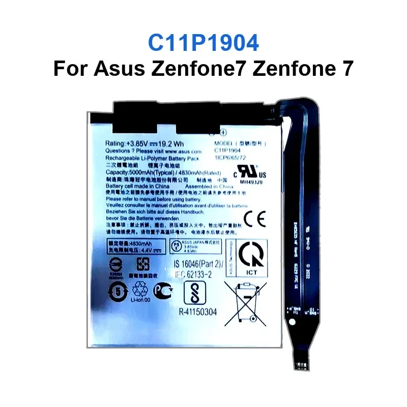 

Battery For Zenfone 7 2 3 4 5 6 9 ZS696KS ZE500KL ZE500KG Ze552kl Z012da Z012de ZE550KL ZE601KL C11P1904 C11P2102 C11P1428