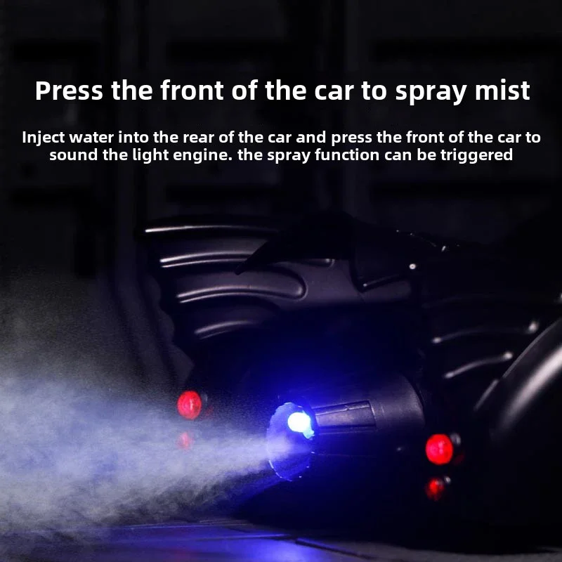 [CubeFun] 1:24 I989-BATMOBILE بات عربة سبيكة سيارة نموذج الصوت والضوء التراجع سيارات لعبة الأولاد جمع الحلي الهدايا