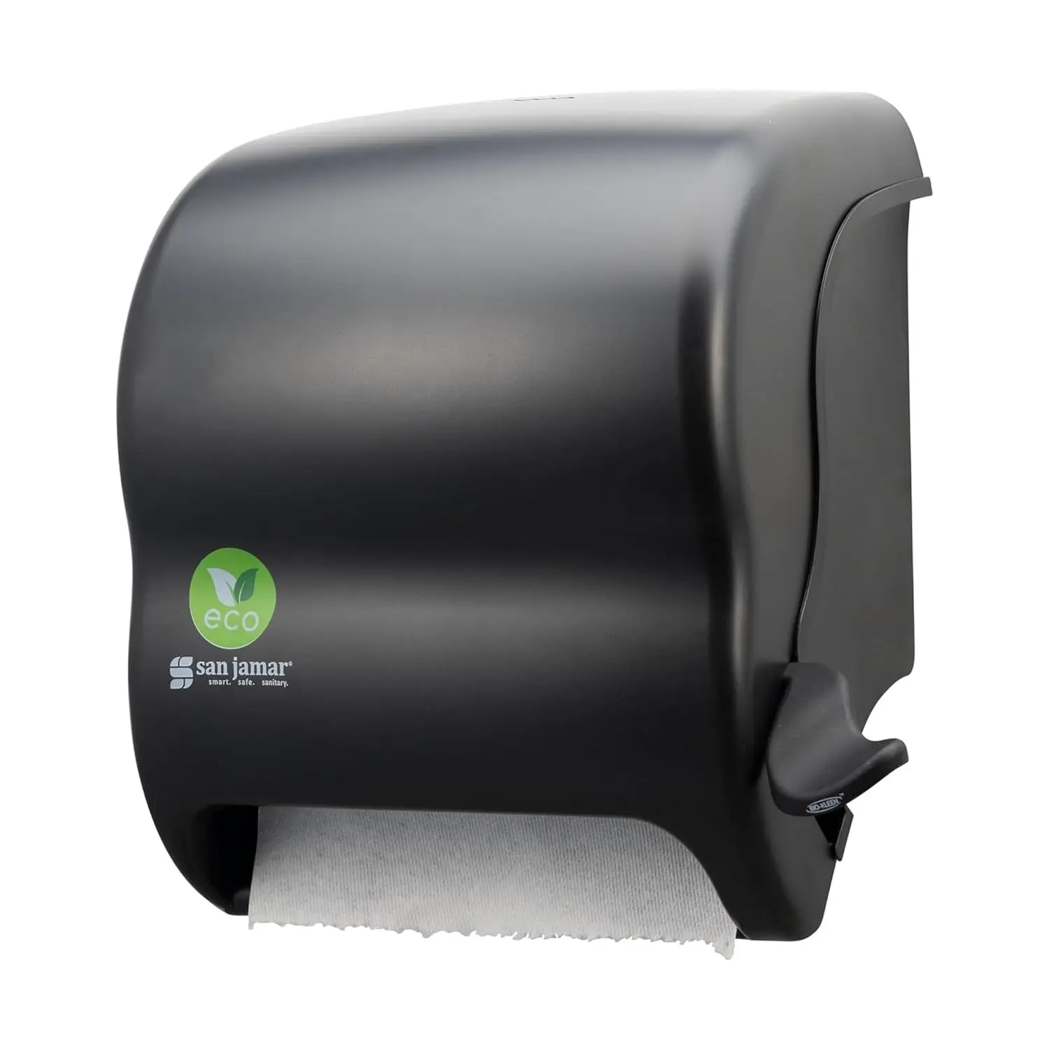 

Eco-Friendly Manual Paper Towel Dispenser, Wall Mounted for Home & Business, Black, 8 Inch Rolls