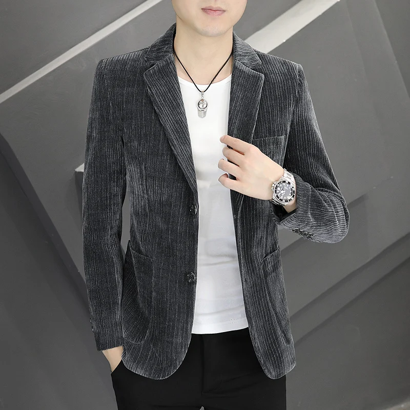 

New Simple Atmosphere Four Seasons General Handsome Casual Comfort Korean Version Fashion Trend Slim Men's Suit Jacket