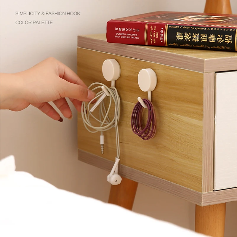 10Pcs xiaomi Strong non-marking Hook Kitchen Bathroom Self-adhesive  Hook Household Wall Hanging Door Hook Multifunctional