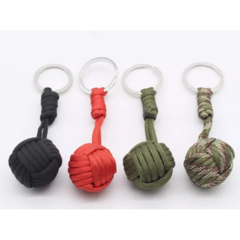 

7-Core Paracord Keyball, Lanyard Beads for Outdoor Camping Backpacking Hiking Survival and Protection