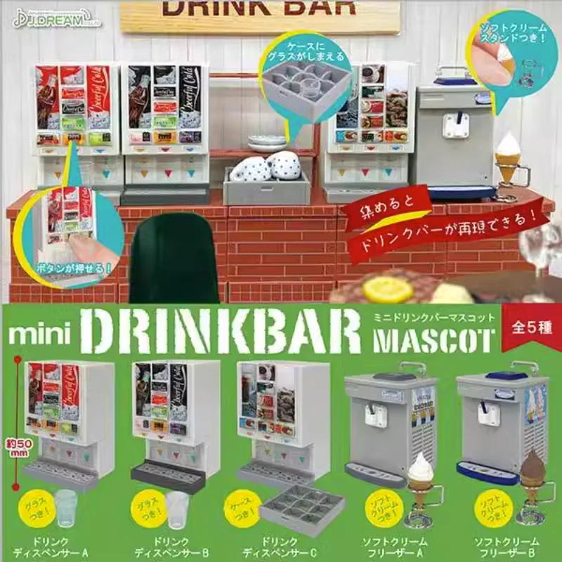 

J.DREAM Japan Gashapon Kawaii Drink Machine Ice Cream Figure Miniature Items Capsule Toys Gacha Anime Doll Accessories