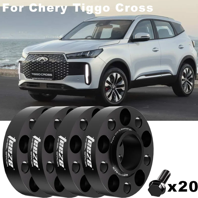 

2/4pcs 5x108 60.1 For Chery Tiggo Cross Flange Plate 7075 Wheel Spacers Aluminum Hub widened Adapter
