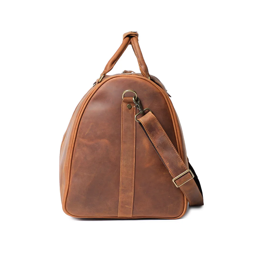 S.WORKER Vintage Vollnarbenleder-Reisetasche Große Kapazität Weekender-Reisetasche für Männer Sporttasche – Detail 20